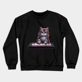 Keyboard Kitty T-Shirt Crewneck Sweatshirt